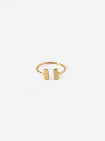 Double T Ring - Fingerring (wasserfest)