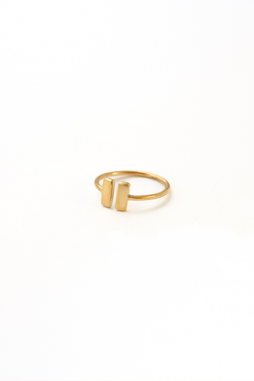 Double T Ring - Fingerring (wasserfest)