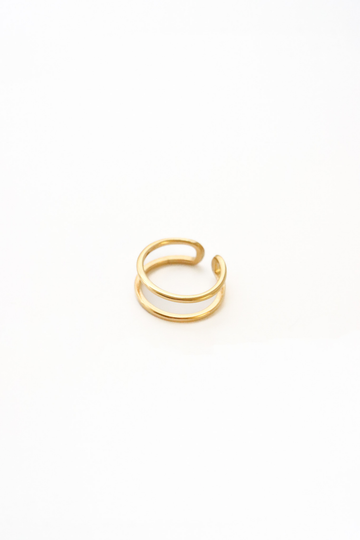 Double Row Ring - Fingerring Men (wasserfest)