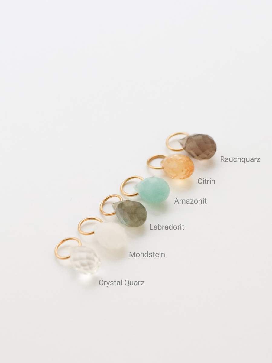 Personalized Bold Heart Stone Necklace - Halskette (waterproof)