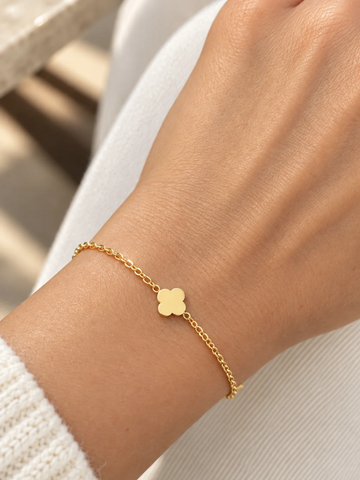 Filled Clover Bracelet - Armkette (wasserfest)