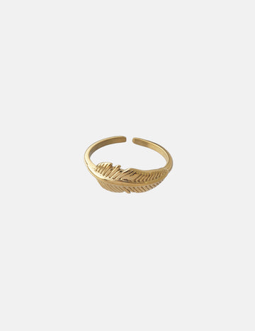 Feather Ring - Fingerring (wasserfest)