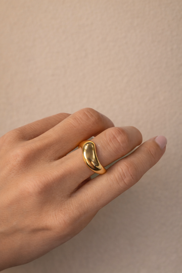 Round Lu Ring - Fingerring (wasserfest)