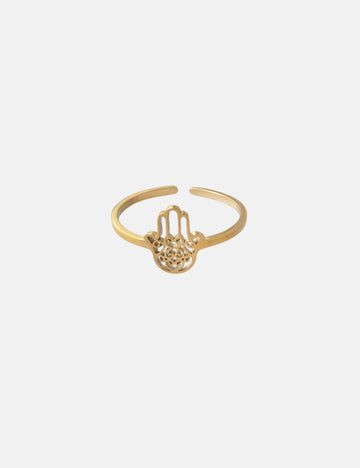 Hamsa Ring - Fingerring (wasserfest)