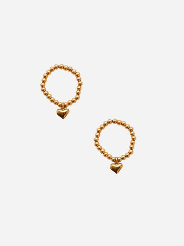 Sia Bold Heart Ring - Friendship Set (wasserfest)