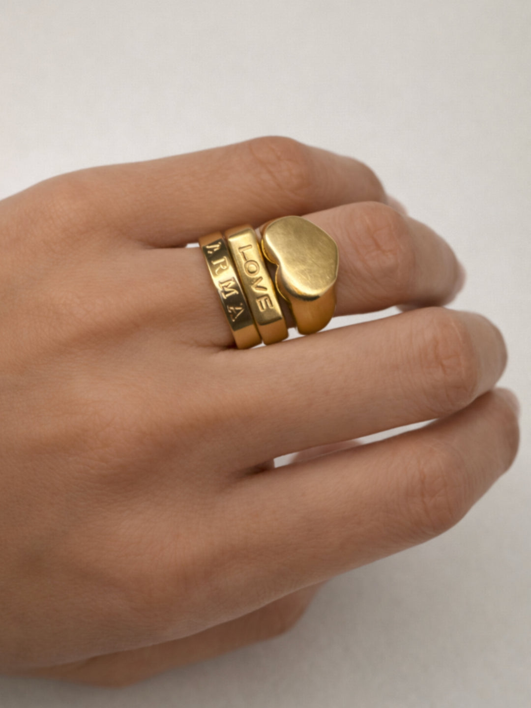 Karma Bold Love Ring Set (wasserfest)