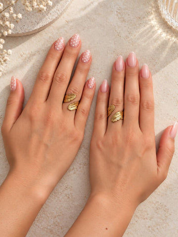 Double Feather Ring - Friendship Set (wasserfest)