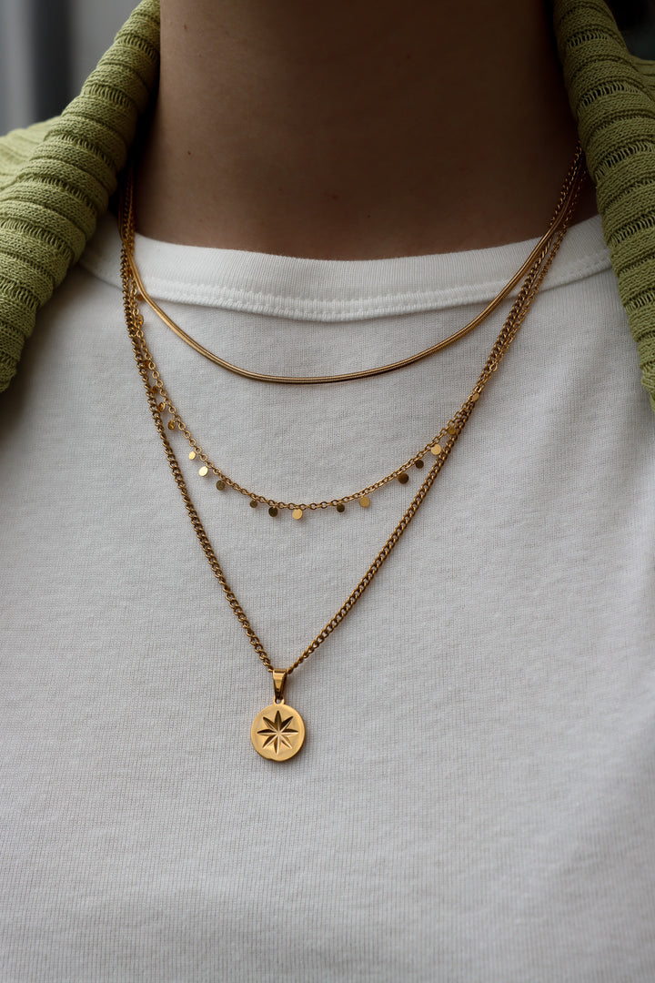 Boho Coins Necklace - Halskette (wasserfest)
