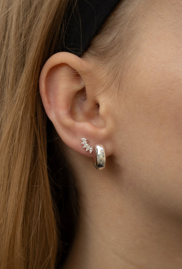 Crystal Flower Stud - Ohrstecker (wasserfest)