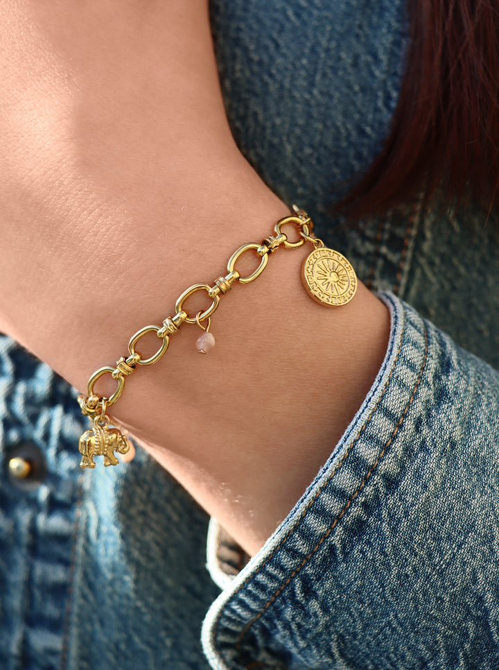 Freya Oriental Charms Bracelet - Armkette (wasserfest)