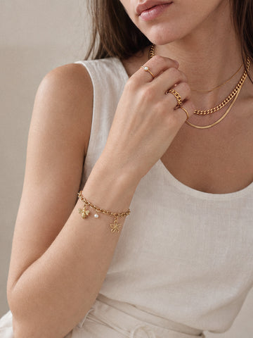 Frieda Spring Charms Bracelet - Armkette (wasserfest)