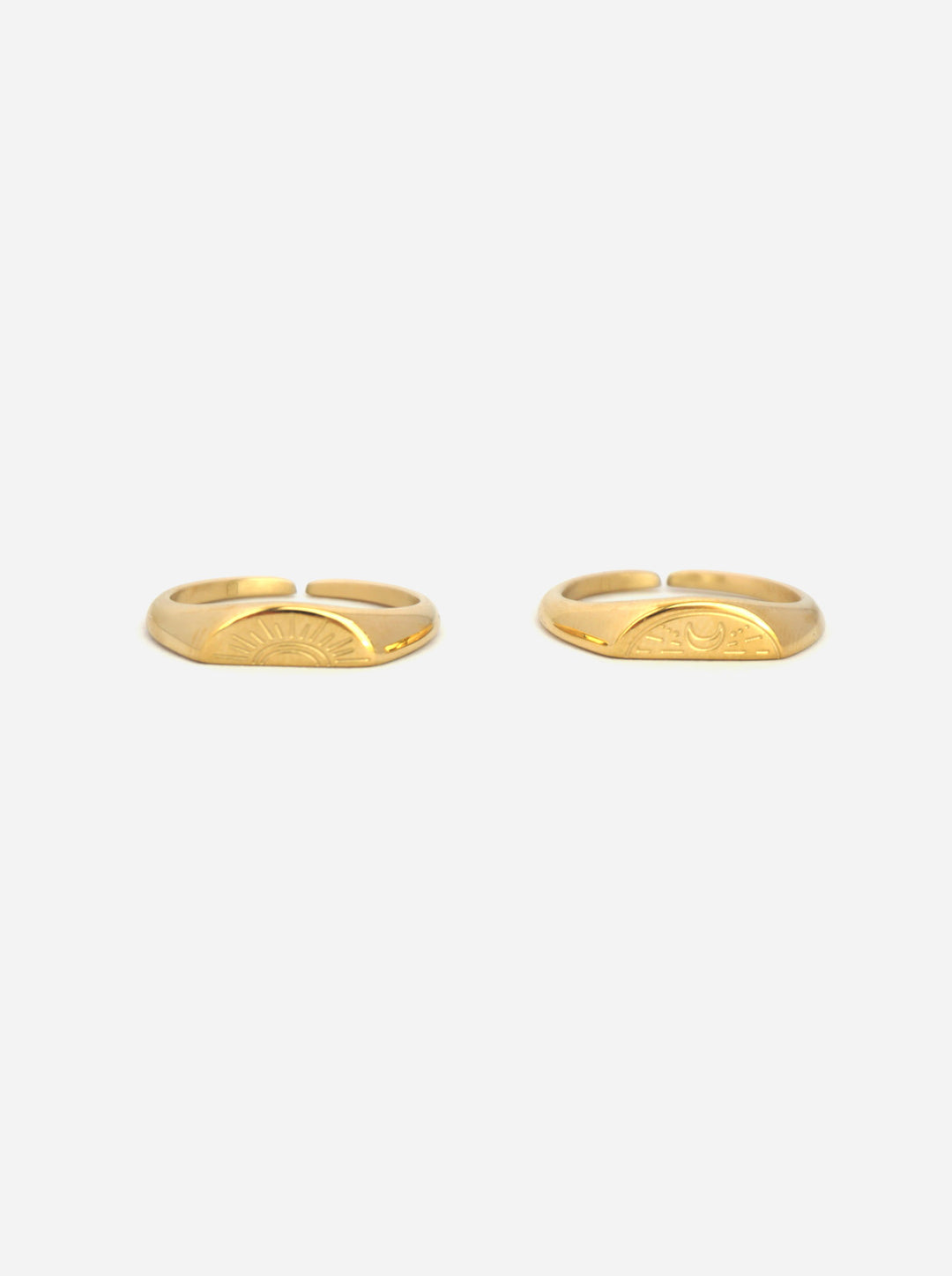 Moon & Sun Ring - Friendship Set (wasserfest)