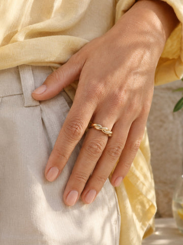 Half Braid - Fingerring (wasserfest)