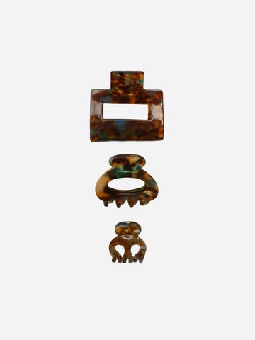Everyday Chestnut - Hairclip Set