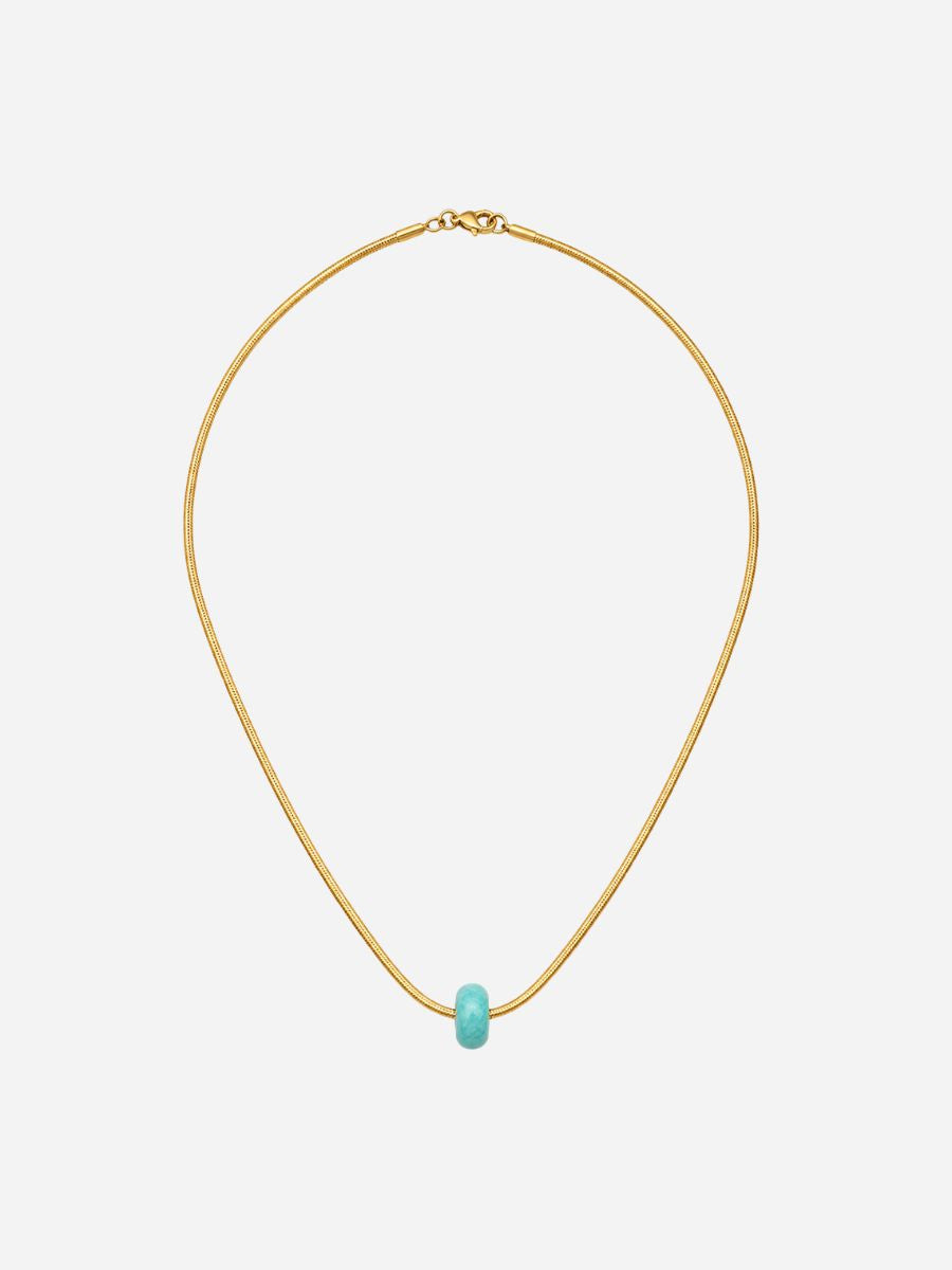 Amélie Round Mini Stonut Necklace - Halskette (wasserfest)