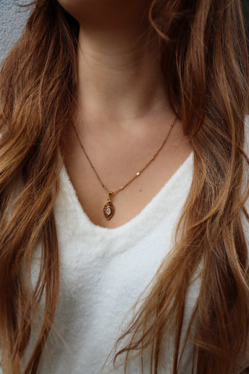 Leaf Necklace - Halskette (wasserfest)