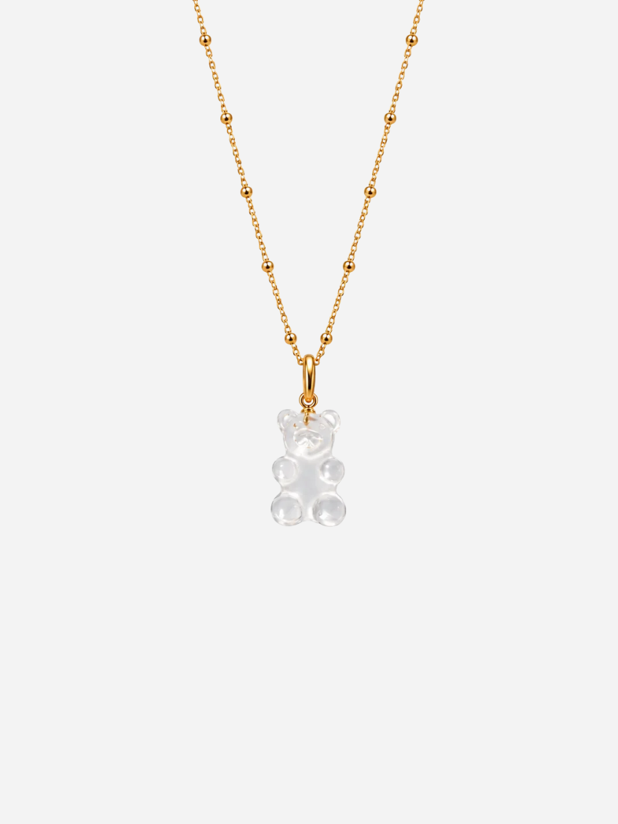Personalized Satellite Gummy Bear Necklace  - Halskette Kinder (wasserfest)