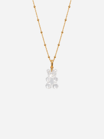 Personalized Satellite Gummy Bear Necklace  - Halskette Kinder (wasserfest)