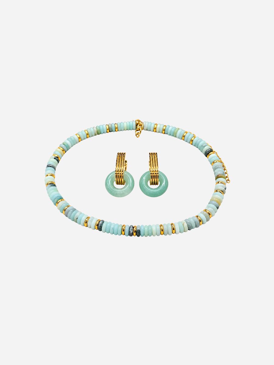 Yula Amazonite - Schmuckset (Wasserfest)