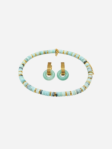 Yula Amazonite - Schmuckset (Wasserfest)