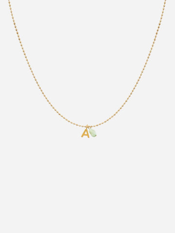 Personalized Boho Small Letter Maya Necklace - Halskette (wasserfest)