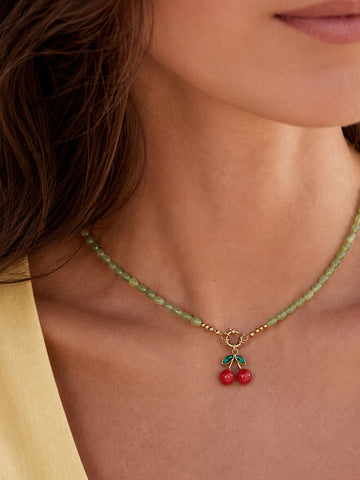 Personalized Aloa Cherry Necklace - Halskette (wasserfest)