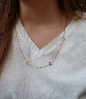 Many Clovers Necklace - Halskette (wasserfest)