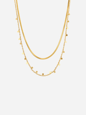 Amélie Boho Coins - Halsketten Layering Set (Wasserfest)