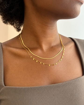 Amélie Boho Coins - Halsketten Layering Set (Wasserfest)