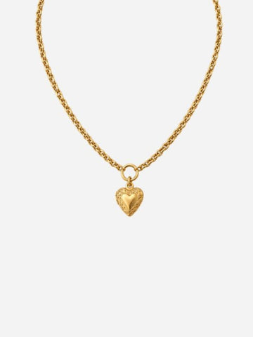 Personalized Elia Heart Medaillon Necklace - Halskette (wasserfest)