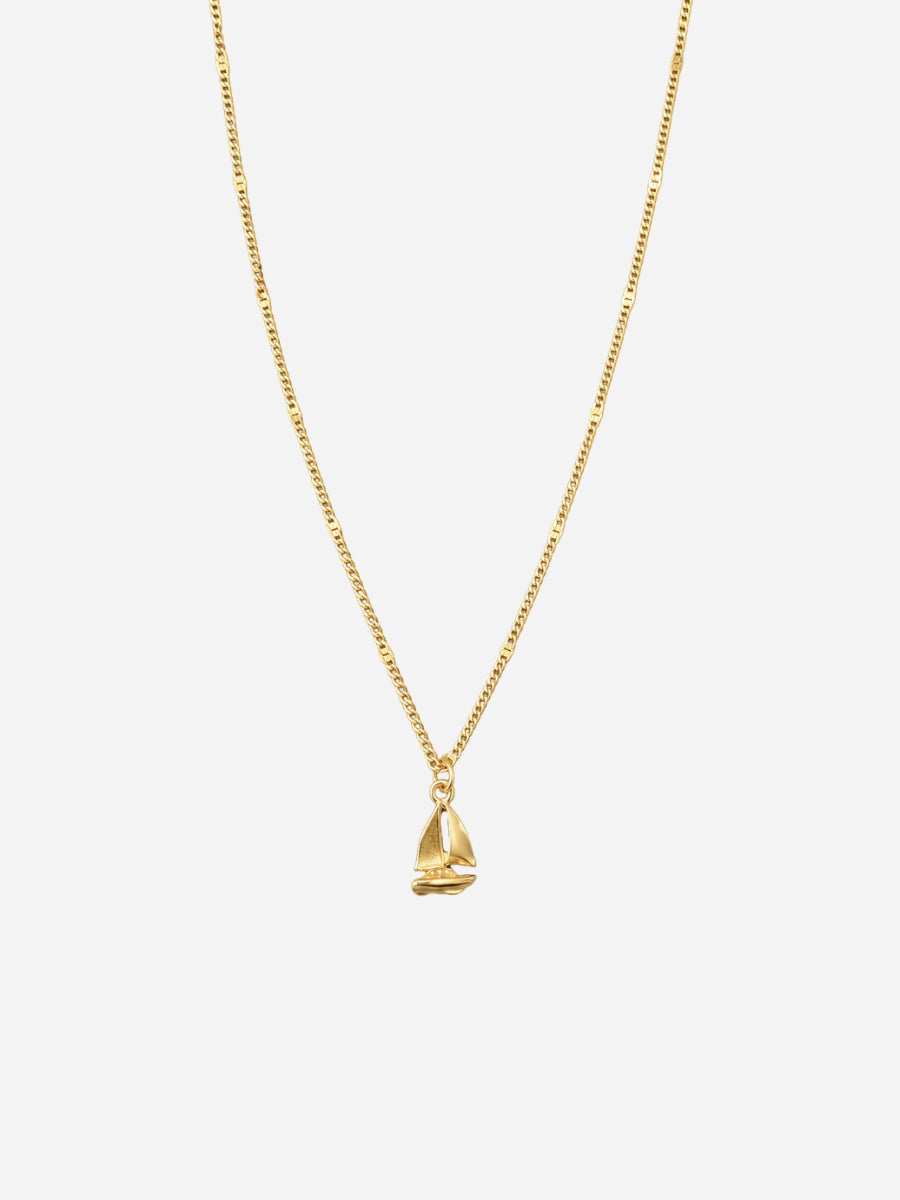 Personalized Mila Sailboat Necklace - Halskette (Wasserfest)
