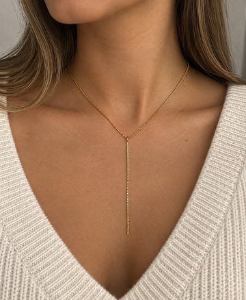 Y-Ava Chain Necklace - Halskette (wasserfest)