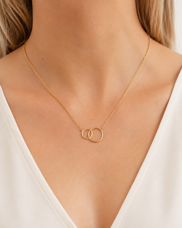 Two Circles Necklace - Halskette (wasserfest)