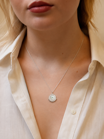 Dotted Medaillon Necklace - Halskette (wasserfest)