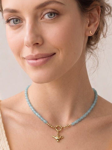 Personalized Aloa Shiny Wunderlampe Necklace - Halskette (wasserfest)
