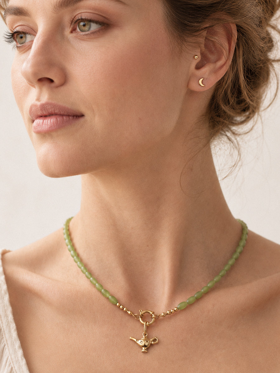 Personalized Aloa Shiny Wunderlampe Necklace - Halskette (wasserfest)