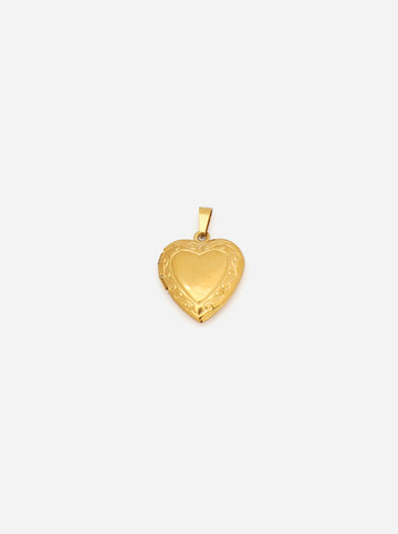 Personalized Heart Medaillon Charm - Anhänger (wasserfest)