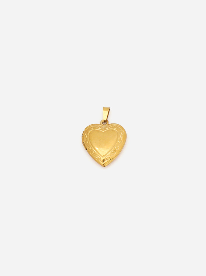 Personalized Heart Medaillon Charm - Anhänger (wasserfest)
