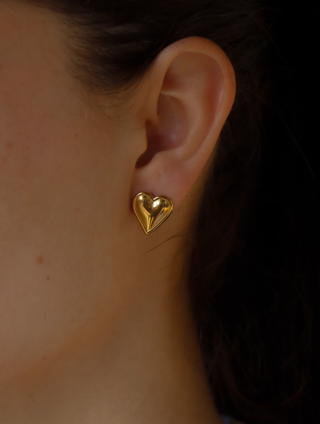 Heart Stud - Ohrstecker (wasserfest)