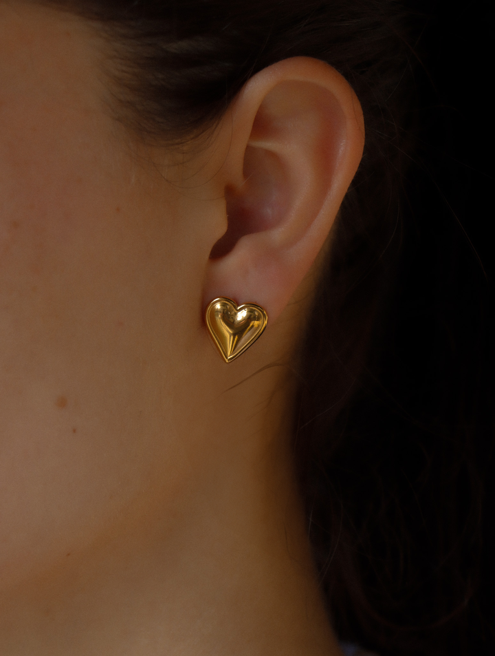 Heart Stud - Ohrstecker (wasserfest)