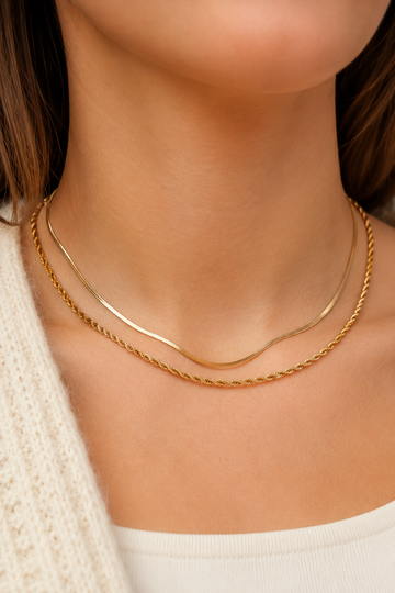 Everyday Amélie Ria Necklace - Halsketten Layering Set (wasserfest)