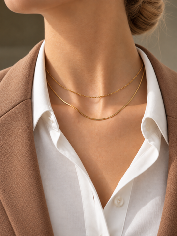 Valeria Amélie Necklace - Halsketten Layering Set (wasserfest)