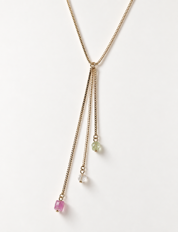 Y-Ava Boho Stone Necklace - Halskette (wasserfest)