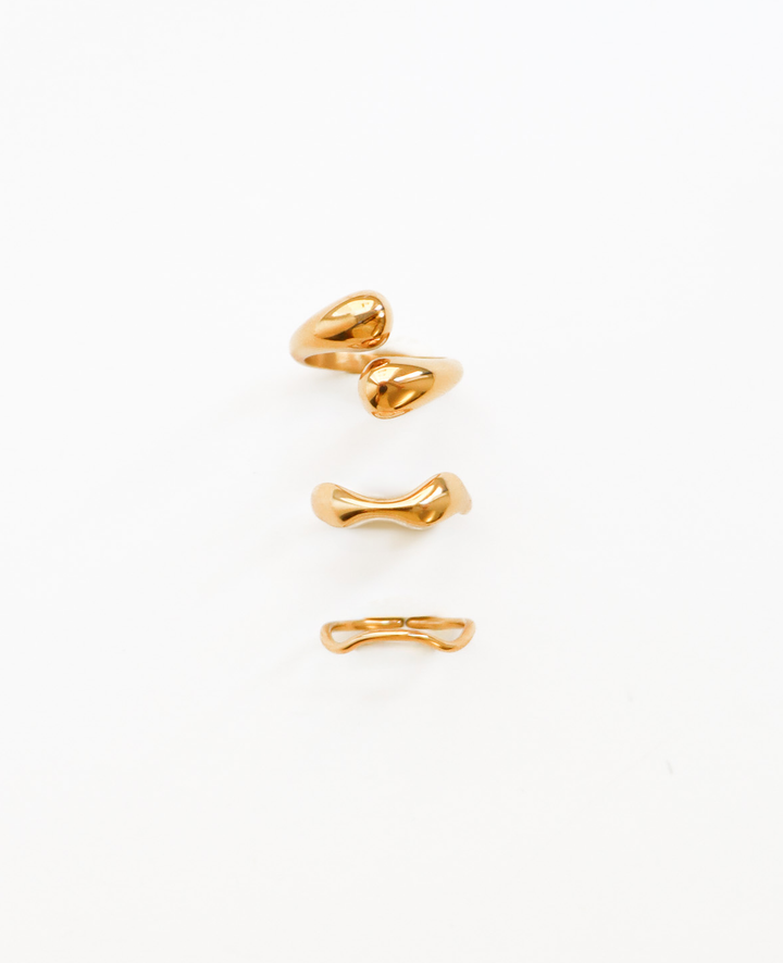 Drops Paris Irregular Ring Set (wasserfest)
