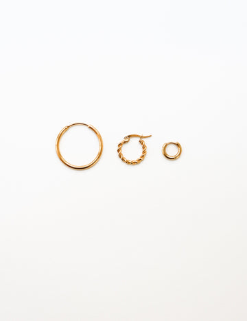 Ivy Mia Ava Hoop - Earstacking Set (wasserfest)