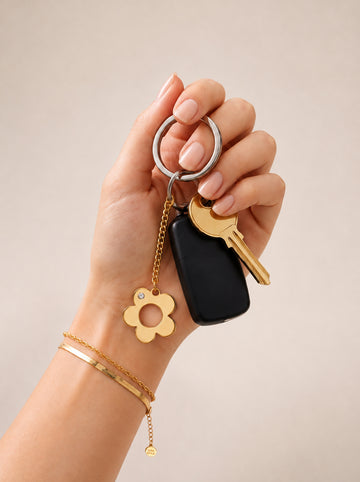 Shiny Flower Keychain - Schlüsselanhänger (wasserfest)