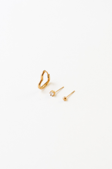 Little Heart Crystal Olivia - Earstacking Set (wasserfest)