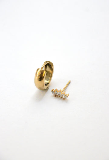 Lu Crystal Flower - Earstacking Set (wasserfest)
