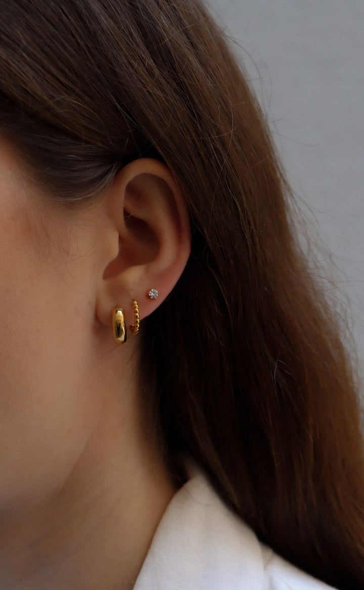 Lu Olivia Crystal Hoop - Earstacking Set (wasserfest)