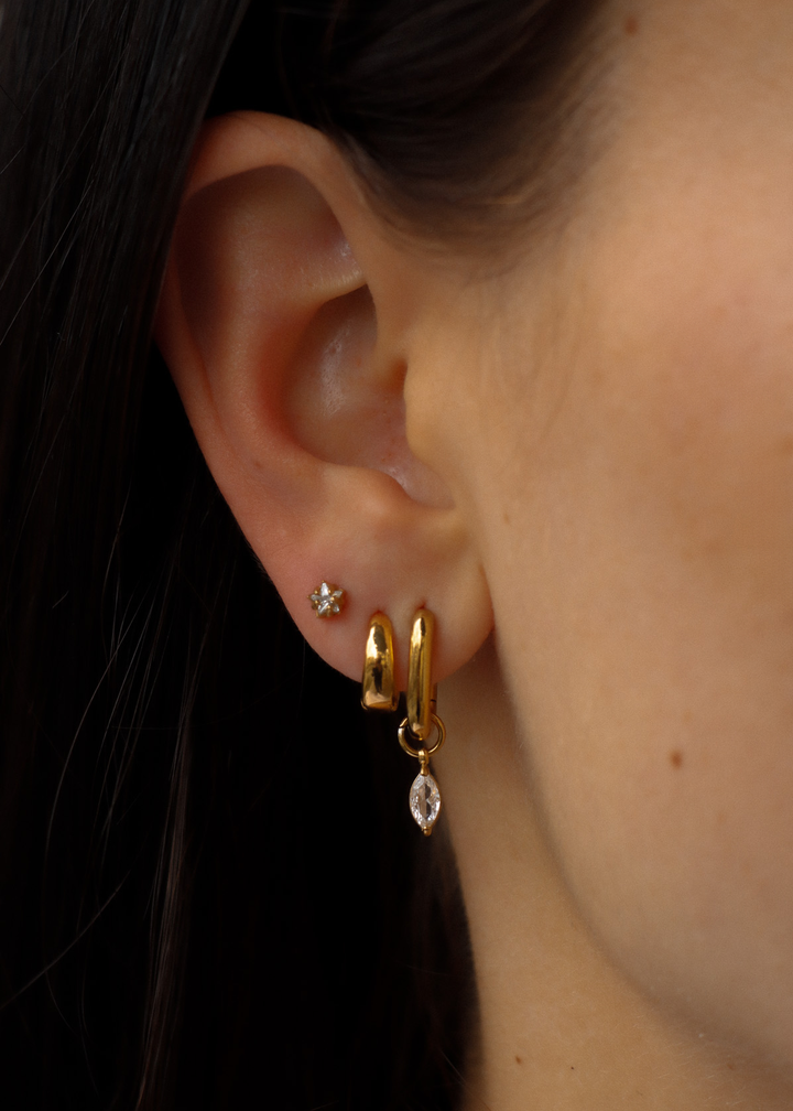 Madison Marquise Zircone Hoop - Creolen (wasserfest)